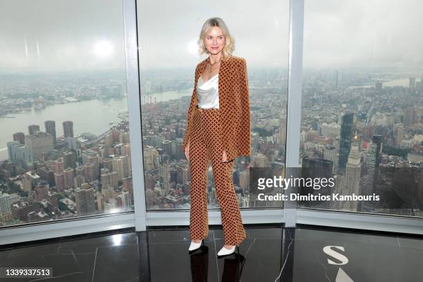 Naomi Watts kicks off New York Fashion Week at The Empire State Building on September 09, 2021 in New York City.