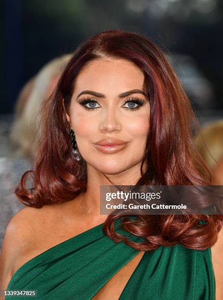 Amy Childs attends the National Television Awards 2021 at The O2 Arena on September 09, 2021 in London, England.