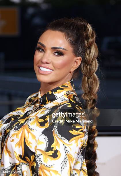 Katie Price attends the National Television Awards 2021 at The O2 Arena on September 09, 2021 in London, England.