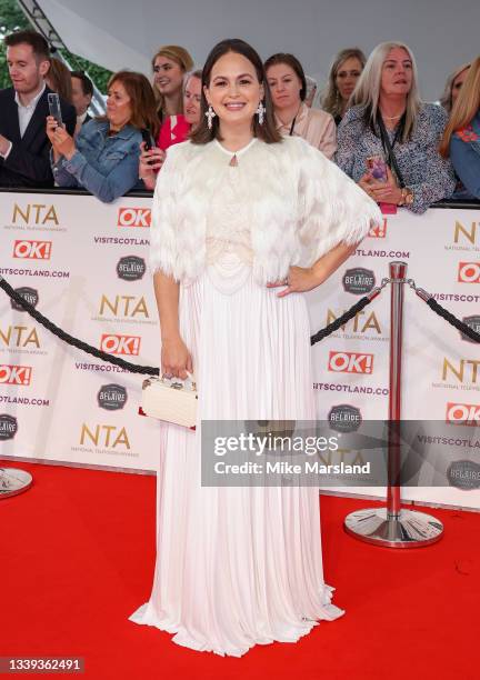 Giovanna Fletcher attends the National Television Awards 2021 at The O2 Arena on September 09, 2021 in London, England.