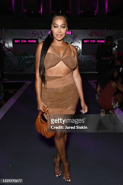 La La Anthony attends PrettyLittleThing: Teyana Taylor Collection II New York Fashion Week on September 09, 2021 in New York City.