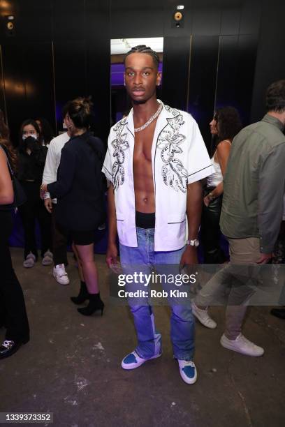 Shai Gilgeous-Alexander, NBA basketball player, attends the Dope $oul By Kelly Oubre Jr. Fall 2021 Pop Up Installation and party at Patron of the New...