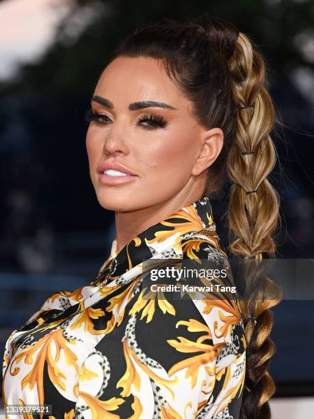 Katie Price attends the National Television Awards 2021 at The O2 Arena on September 09, 2021 in London, England.