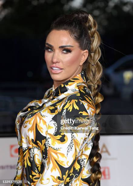 Katie Price attends the National Television Awards 2021 at The O2 Arena on September 09, 2021 in London, England.