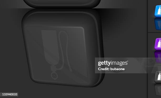 air pump 3d button design - oxygen tank icon stock illustrations