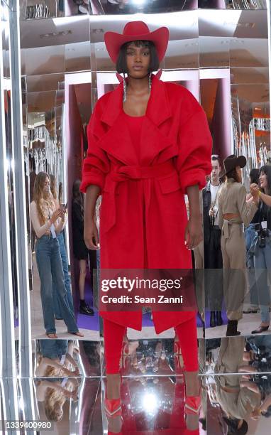 View of Ronny Kobo during the REVOLVE Gallery NYFW Presentation And Pop-up at Hudson Yards on September 09, 2021 in New York City.