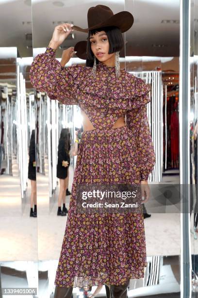 View of Ronny Kobo during the REVOLVE Gallery NYFW Presentation And Pop-up at Hudson Yards on September 09, 2021 in New York City.