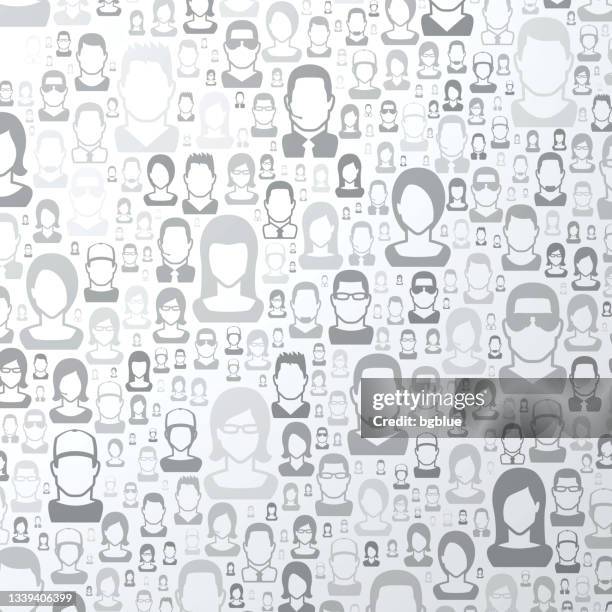abstract bright white background - people pattern - man clean background stock illustrations