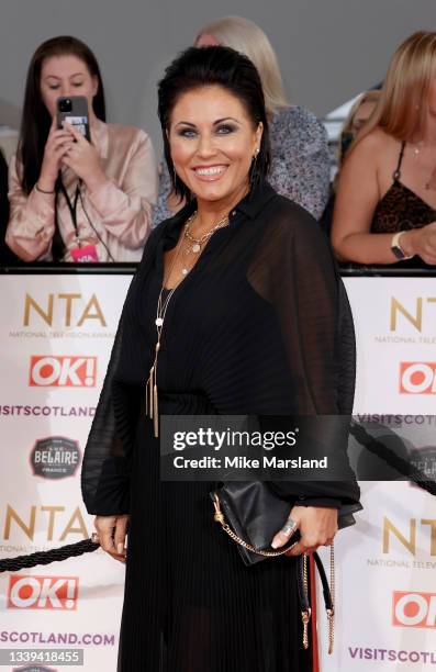 Jessie Wallace attends the National Television Awards 2021 at The O2 Arena on September 09, 2021 in London, England.