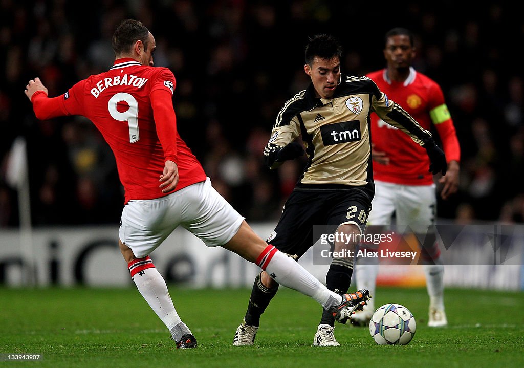 Manchester United FC v SL Benfica - UEFA Champions League