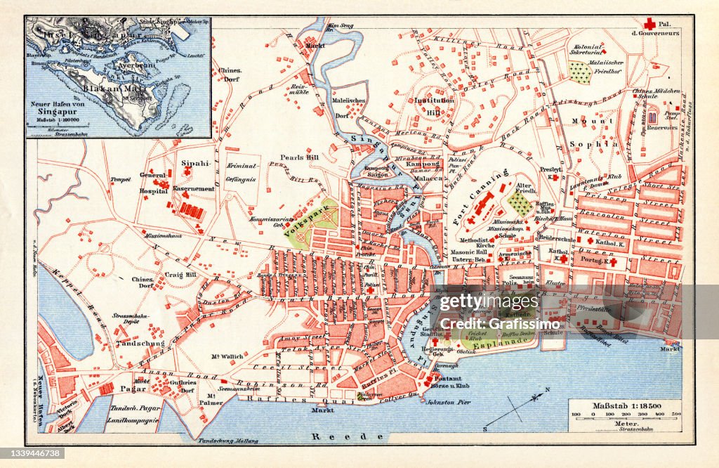 Map of Singapore 1898
