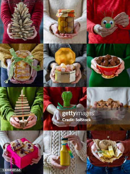 handmade gifts of love for christmas - white fudge stock pictures, royalty-free photos & images