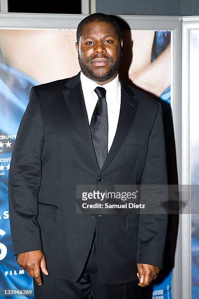 Steve McQueen attends photocall for "Shame" Paris premiere at Mk2 Bibliotheque on November 22, 2011 in Paris, France.