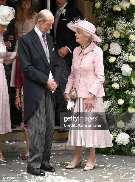 Prince Edward, Duke of Kent and Princess Alexandra, The Honourable Lady Ogilvy attend Flora Alexandra Ogilvy and Timothy Vesterberg's marriage...