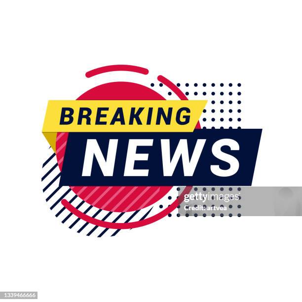 breaking news - media stock illustrations