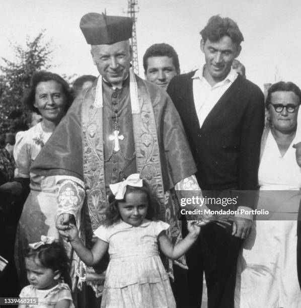 Cardinal Stefan Wyszynski, Primate of Poland, on the occasion of a visit to Niepokalanow. Warsaw , 1950s