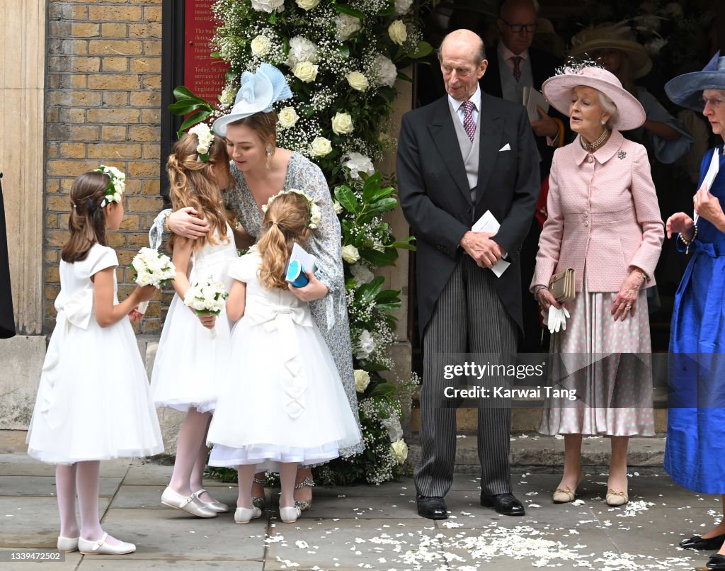 Flora Alexandra Ogilvy And Timothy Vesterberg Marriage Blessing At St James's Piccadilly