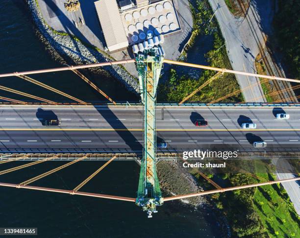 bridge tower view - halifax regional municipality nova scotia stockfoto's en -beelden