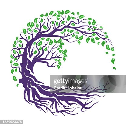 Circular Graphic Tree Brand Icon Circular Graphic Tree Brand Icon