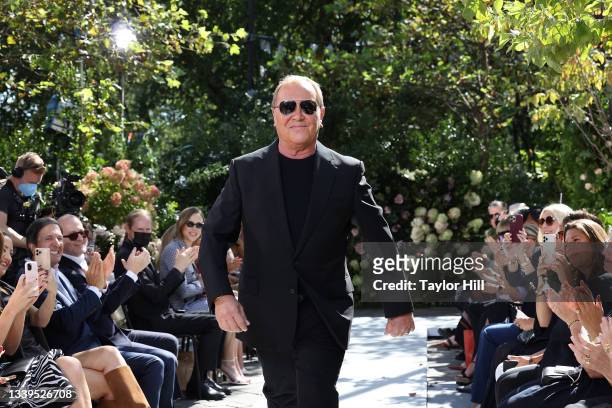 Michael Kors walks the runway at the Michael Kors S/S 2022 fashion show during New York Fashion Week on September 10, 2021 in New York City.