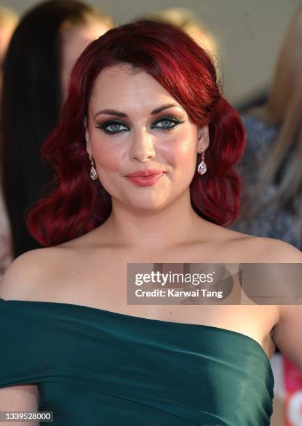 Shona McGarty attends the National Television Awards 2021 at The O2 Arena on September 09, 2021 in London, England.