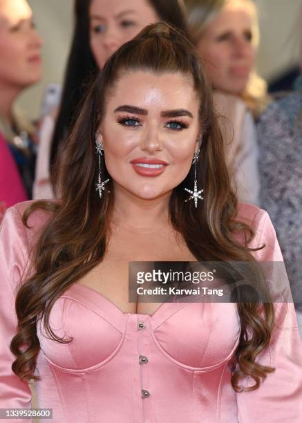 Amy Christophers attends the National Television Awards 2021 at The O2 Arena on September 09, 2021 in London, England.