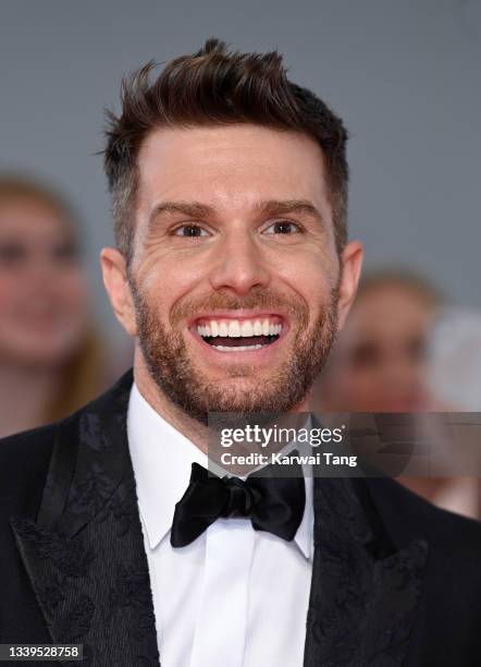 Joel Dommett attends the National Television Awards 2021 at The O2 Arena on September 09, 2021 in London, England.