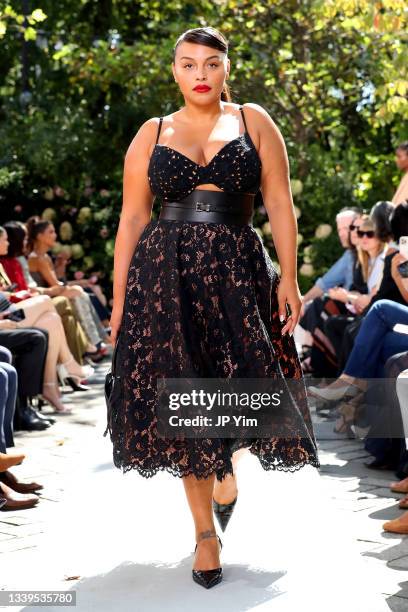 Paloma Elsesser walks the runway during the SP22 Michael Kors Collection Runway Show on September 10, 2021 in New York City.