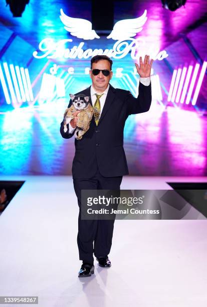 Fashion Designer Anthony Rubio walks the runway for Anthony Rubio at Runway 7 Debuts Spring/Summer 2022 Collections during New York Fashion Week at...