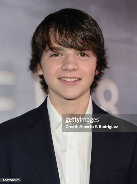 Actor Joel Courtney arrives to Paramount Pictures' "Super 8" Blu-ray and DVD release party at AMPAS Samuel Goldwyn Theater on November 22, 2011 in...