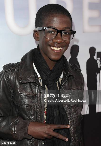 Actor Kwesi Boakye arrives to Paramount Pictures' "Super 8" Blu-ray and DVD release party at AMPAS Samuel Goldwyn Theater on November 22, 2011 in...