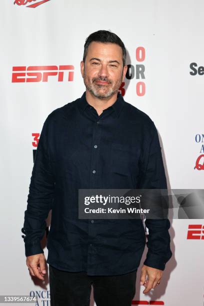 Jimmy Kimmel attends the "Once Upon A Time In Queens" Los Angeles Premiere at NeueHouse Los Angeles on September 10, 2021 in Hollywood, California.