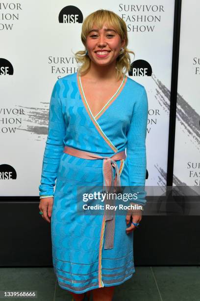 Katelyn Ohashi attends Rise's Survivor Fashion Show during NYFW: The Shows at Museum of Modern Art on September 10, 2021 in New York City.