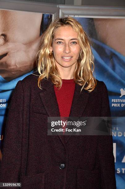 Alexandra Golovanoff attends the 'Shame' - Paris Premiere at Mk2 Bibliotheque on November 22, 2011 in Paris, France.