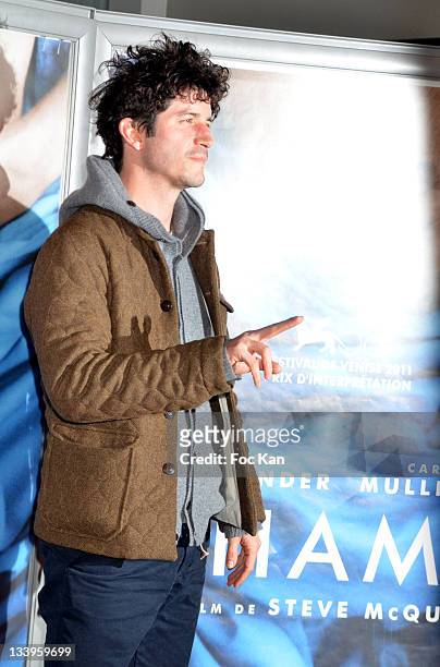 Clement Sibony attends the 'Shame' - Paris Premiere at Mk2 Bibliotheque on November 22, 2011 in Paris, France.
