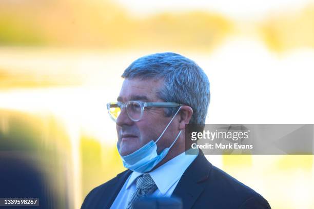Darren Beadman is seen during Sydney Racing at Kembla Grange Racecourse on September 11, 2021 in Kembla Grange, Australia.