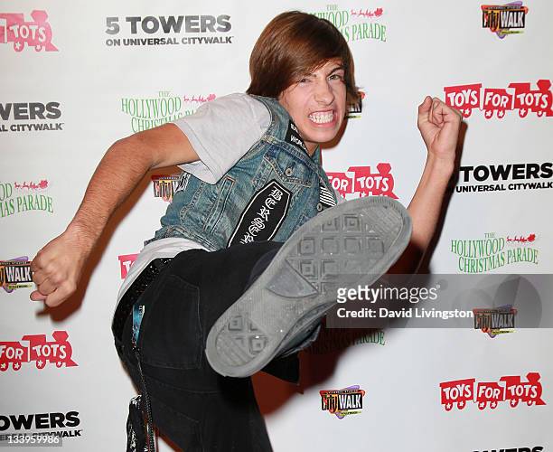 Actor Jimmy Bennett attends the 2011 Hollywood Christmas Parade Concert at CityWalk hosted by the U.S. Marine Corps at 5 Towers Outdoor Concert Arena...