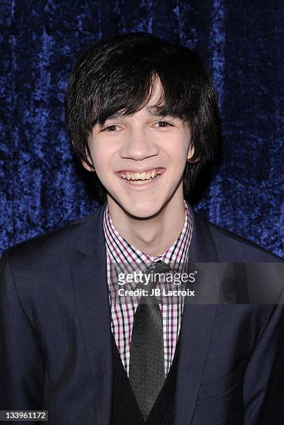Zach Mills arrives to Paramount Pictures' 'Super 8' Blu-ray and DVD release party at AMPAS Samuel Goldwyn Theater on November 22, 2011 in Beverly...