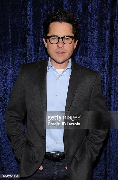 Abrams arrives to Paramount Pictures' 'Super 8' Blu-ray and DVD release party at AMPAS Samuel Goldwyn Theater on November 22, 2011 in Beverly Hills,...
