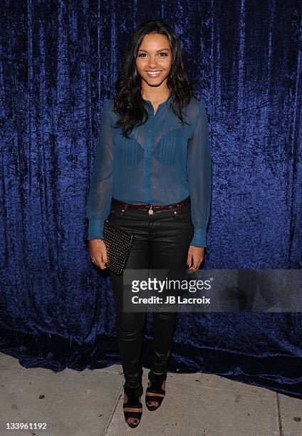 Jessica Lucas arrives to Paramount Pictures' 'Super 8' Blu-ray and DVD release party at AMPAS Samuel Goldwyn Theater on November 22, 2011 in Beverly...