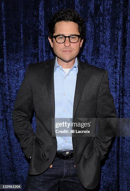 Abrams arrives to Paramount Pictures' 'Super 8' Blu-ray and DVD release party at AMPAS Samuel Goldwyn Theater on November 22, 2011 in Beverly Hills,...