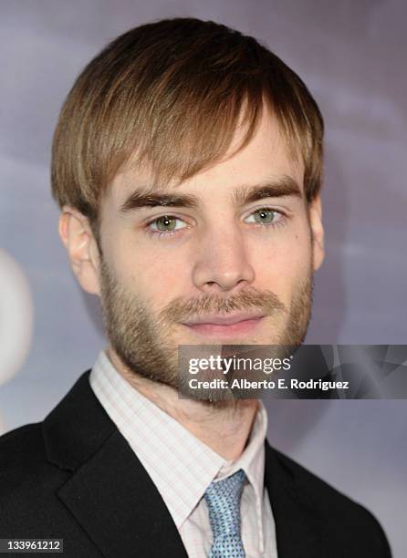 Actor David Gallagher arrives to Paramount Pictures' "Super 8" Blu-ray and DVD release party at AMPAS Samuel Goldwyn Theater on November 22, 2011 in...