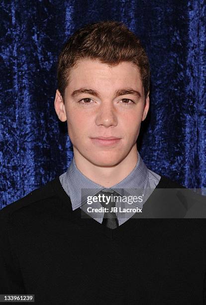 Gabriel Basso arrives to Paramount Pictures' 'Super 8' Blu-ray and DVD release party at AMPAS Samuel Goldwyn Theater on November 22, 2011 in Beverly...