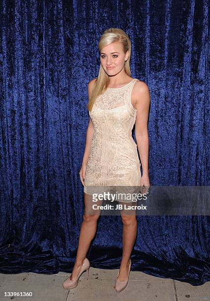 Amanda Michalka arrives to Paramount Pictures' 'Super 8' Blu-ray and DVD release party at AMPAS Samuel Goldwyn Theater on November 22, 2011 in...
