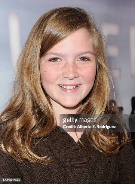 Actress Abigail Hargrove arrives to Paramount Pictures' "Super 8" Blu-ray and DVD release party at AMPAS Samuel Goldwyn Theater on November 22, 2011...