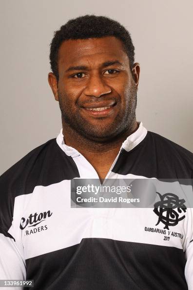 Seru Rabeni Seru Rabeni of the Barbarians poses for a portrait during the... News ...
