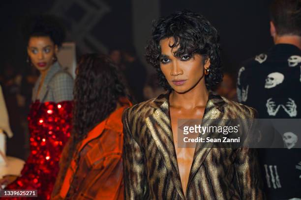 Bretman Rock attends the Christian Cowan SS22 RUNWAY show during New York Fashion Week at Spring Studios on September 10, 2021 in New York City.
