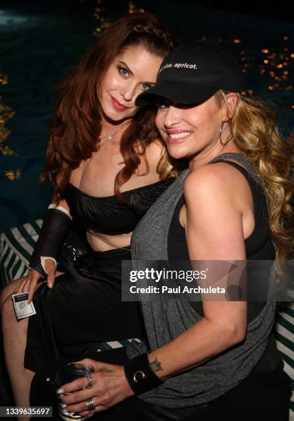 Playboy Playmate Carrie Stevens and Actress / Model Bobbie Jean Brown attend the Roosevelt Comedy Show at The Hollywood Roosevelt on September 10,...