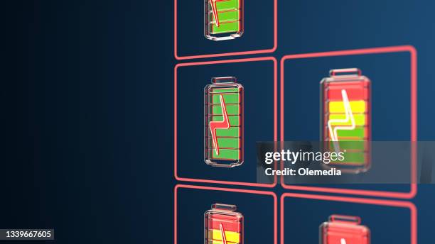 abstract battery supply digital concept - lithium ion battery stock pictures, royalty-free photos & images