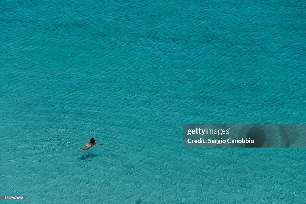 Flying over water